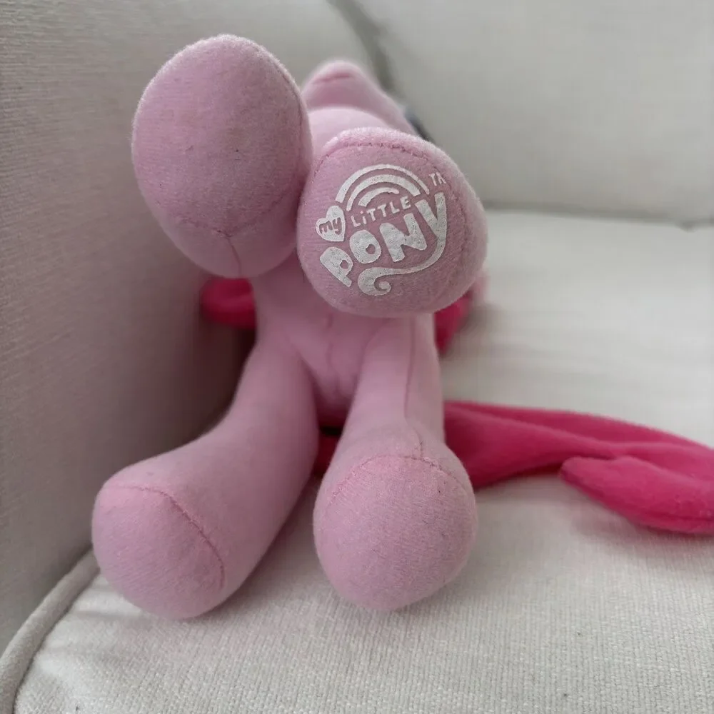 My Little Pony Twilight Sparkle & Pinkie Pie Plush Hasbro Ty Glitter Purple Pink